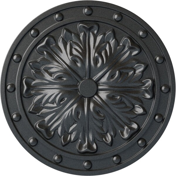 Ekena Millwork Foster Acanthus Leaf Ceiling Medallion (Fits Canopies up to 2 1/4"), 20 1/2"OD x 1 1/2"P, Pewter CM20FOPES - main